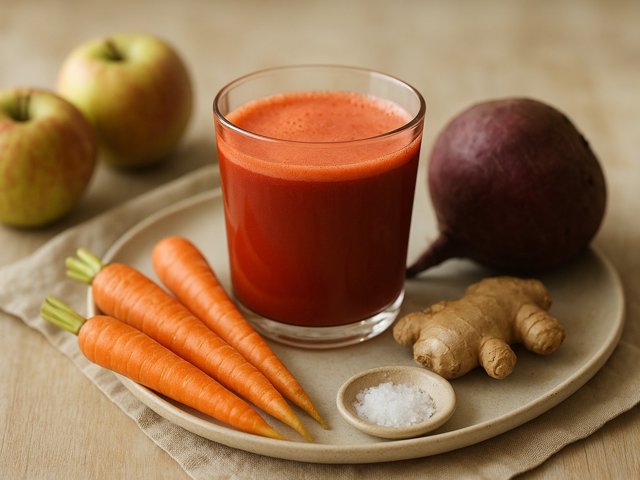 Carrot-Apple-Beet-Ginger Squeeze
