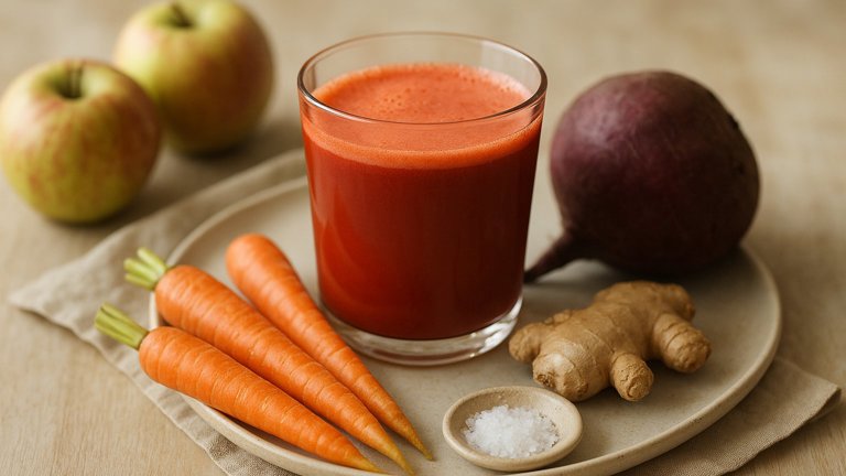 Carrot-Apple-Beet-Ginger Squeeze