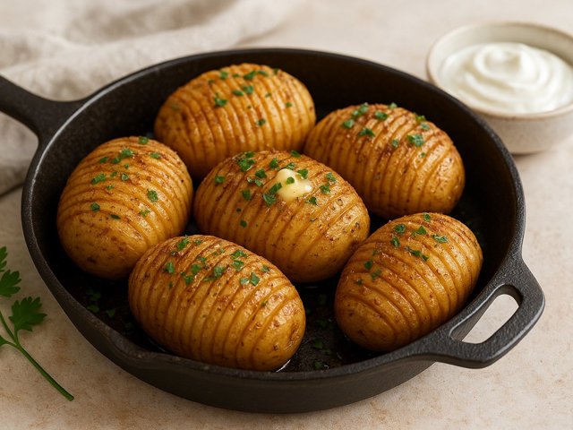 Cast-Iron Hasselback Potatoes