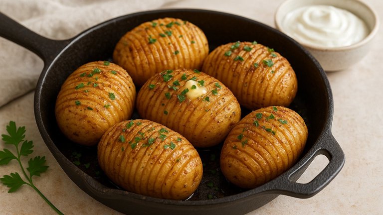 Cast-Iron Hasselback Potatoes