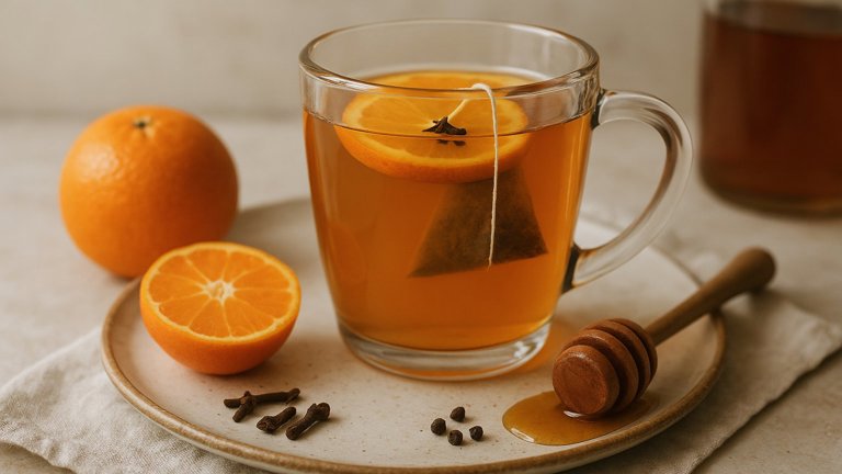 Chai-Spiced Clementine & Maple Hot Toddy