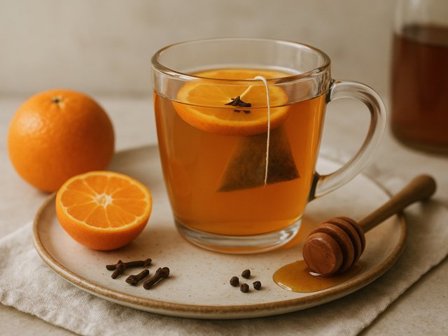 Chai-Spiced Clementine & Maple Hot Toddy