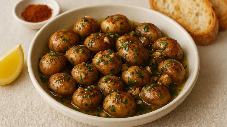 Champignones AL Ajillo (Garlicky Spanish-Style Mushrooms)