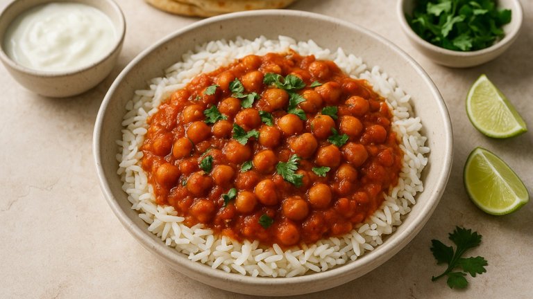 Chana Masala (Tomato-Chickpea Curry)