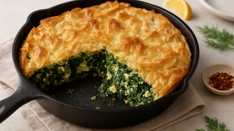 CHEATER’S SKILLET SPANAKOPITA