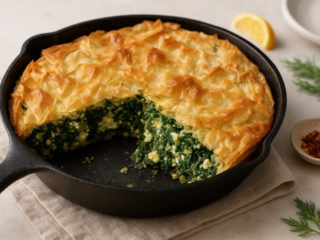 Cheater’s Skillet Spanakopita