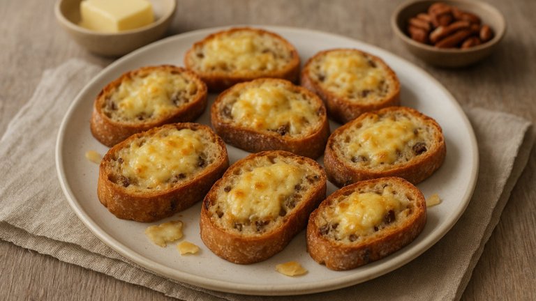 Cheese And Fig Bread Bites