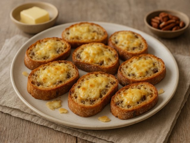 Cheese And Fig Bread Bites