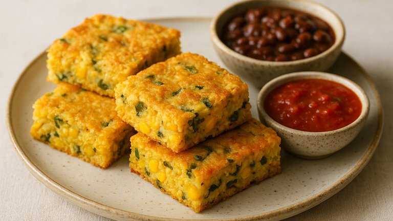 Cheese-Chile Corn Squares
