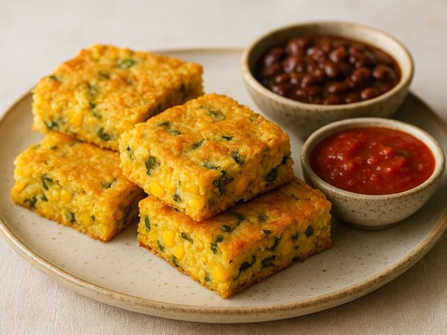 Cheese-Chile Corn Squares