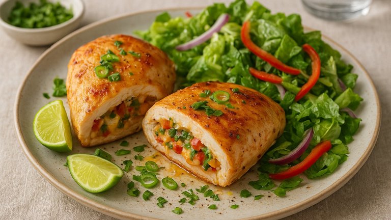 Cheesy Tex-Mex Stuffed Chicken