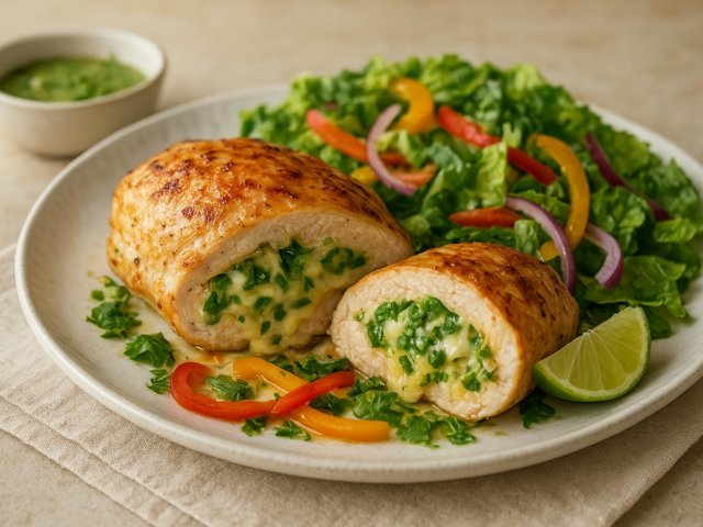 Cheesy Tex-Mex Stuffed Chicken