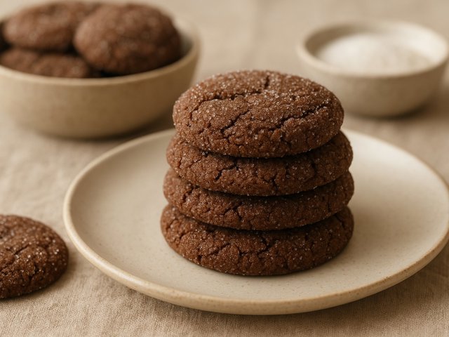 Chewy Chocolate Sugar Cookies