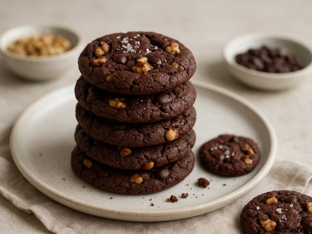 Chewy Chocolate-Walnut Cookies