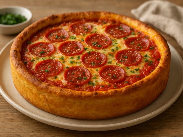 Chicago-Style Deep-Dish Pizza