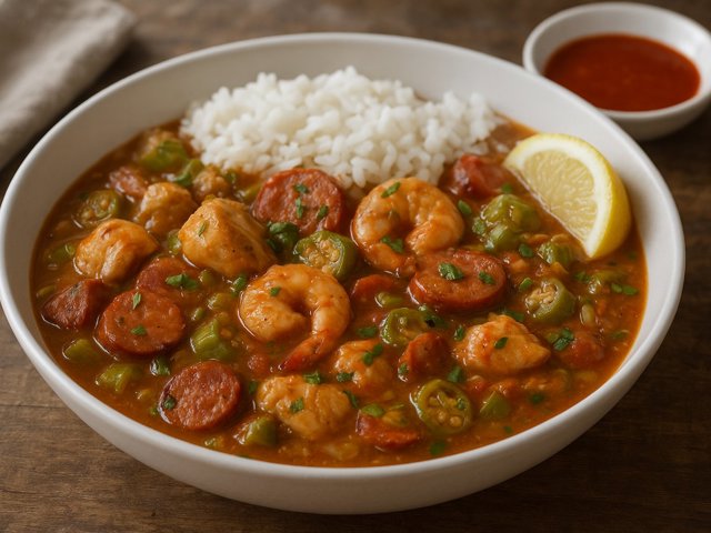 Chicken AND Andquille Sausage Gumbo