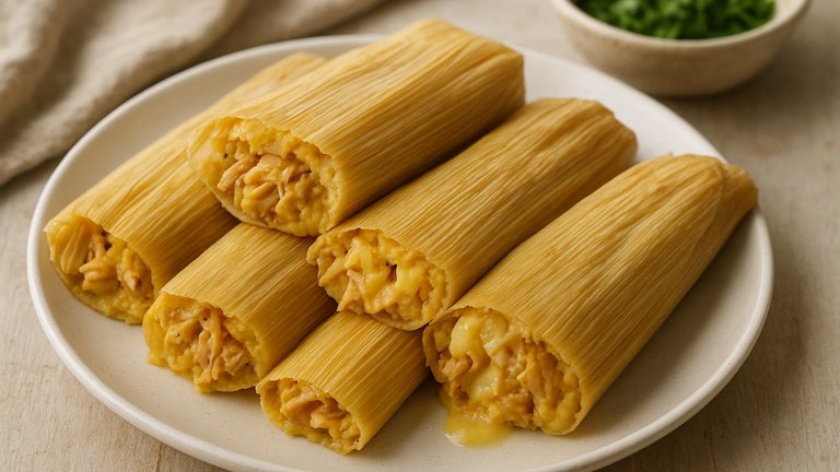 Chicken And Cheese Tamales