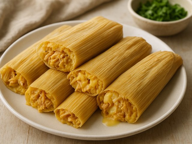 Chicken And Cheese Tamales