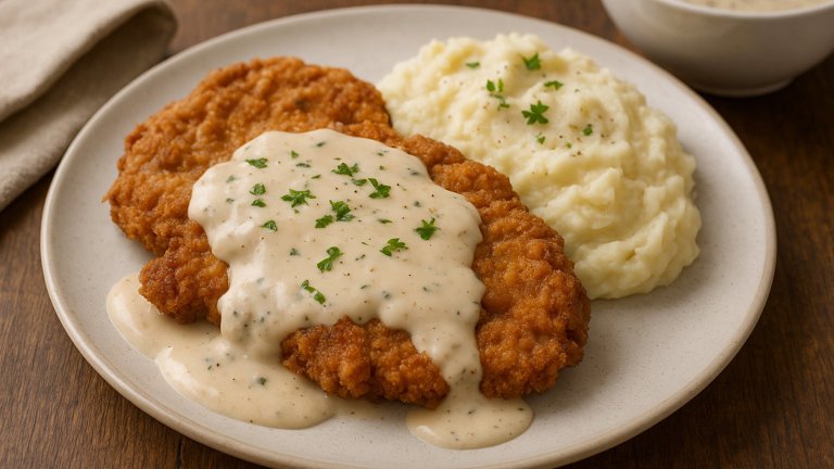 Chicken-Fried Steak WITH Country PAN Gravy