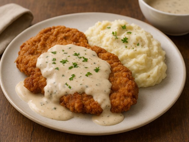 Chicken-Fried Steak With Country Pan Gravy