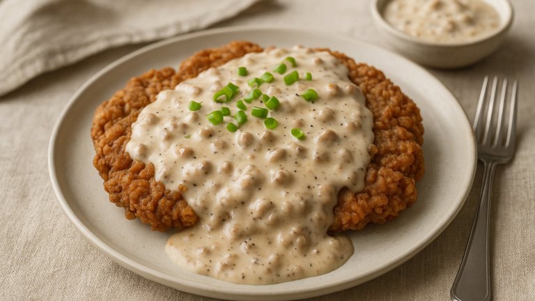 Chicken Fried Steak With Sausage Gravy