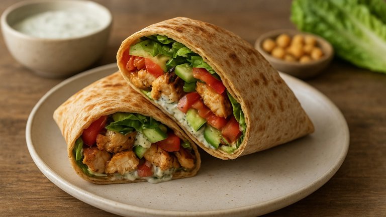 Chicken Shawarma-Style Crunch Wrap