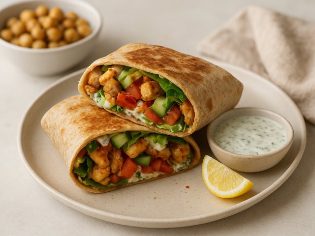 Chicken Shawarma-Style Crunch Wrap