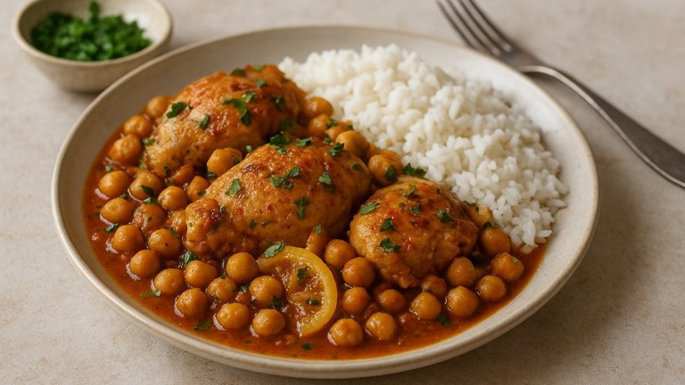 Chicken Tagine With Chickpeas