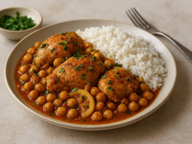 Chicken Tagine With Chickpeas