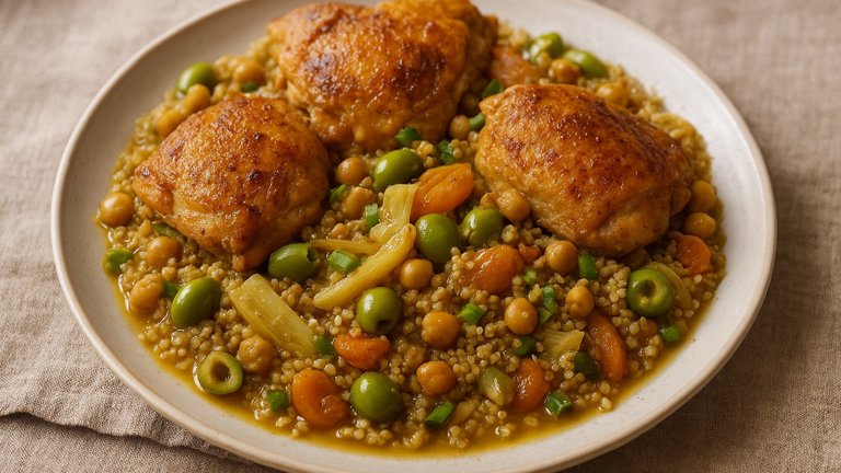 Chicken Tagine: With Spiced Fennel Quinoa