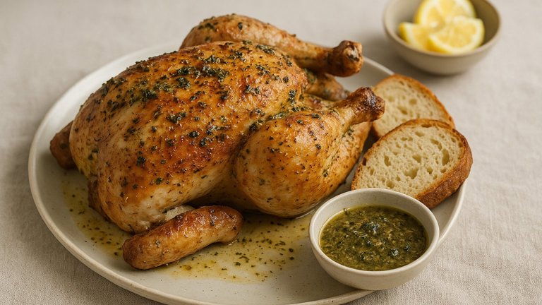 Chicken Under A Brick