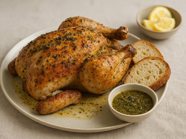 Chicken Under A Brick
