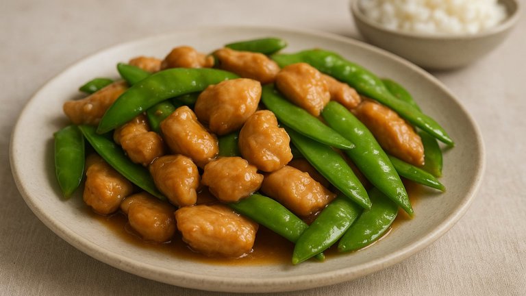 Chicken With Snow Peas