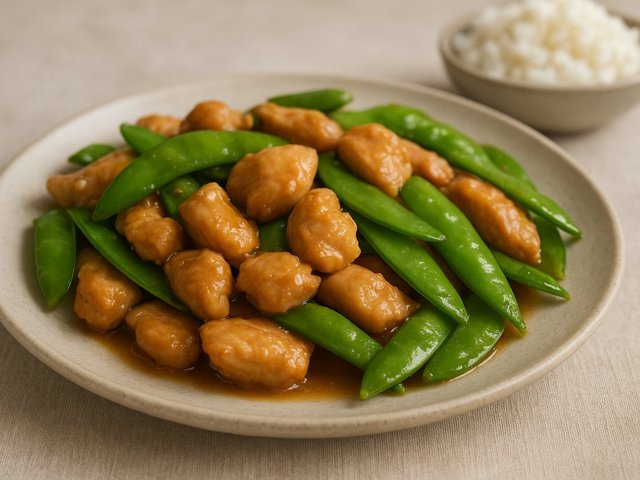 Chicken With Snow Peas
