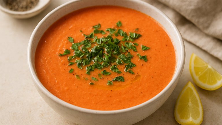 Chilled Fresh Tomato Cream Soup