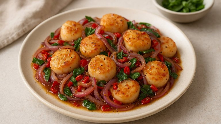Chilli & Basil Scallops