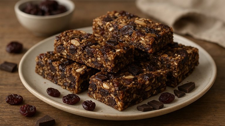 Choco-Cherry Granola Bars