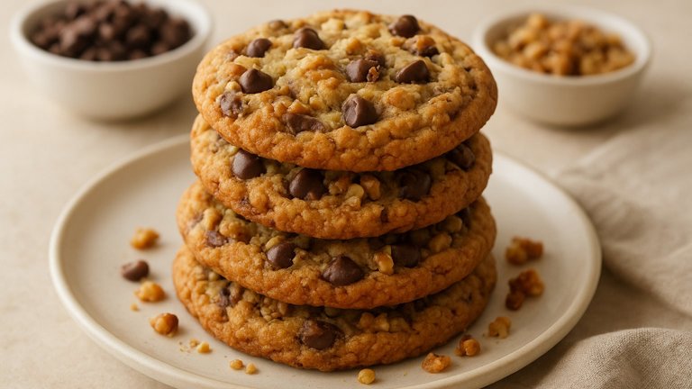 Chocolate CHIP Walnut Toffee Cookies
