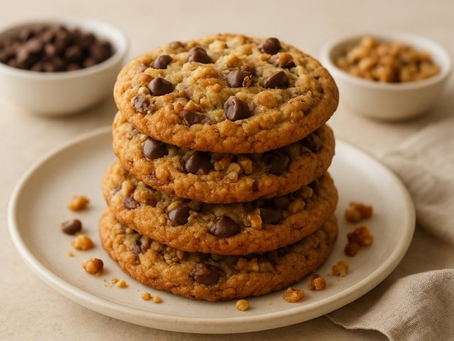 Chocolate CHIP Walnut Toffee Cookies