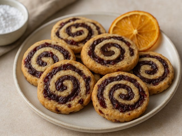 Chocolate-Citrus Cran Wheels