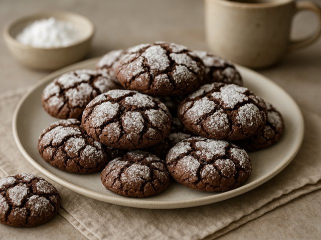 Chocolate Crinkle Cookies