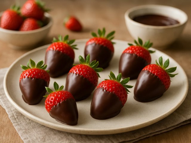 Chocolate-Dipped Strawberries