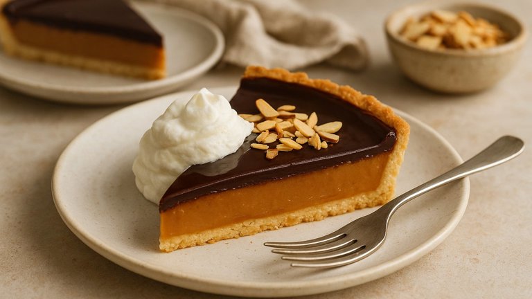Chocolate-Glazed Caramel TART