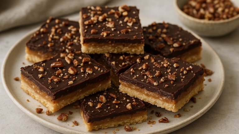 Chocolate-Glazed Toffee Bars