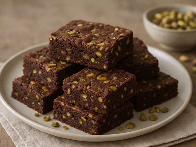 Chocolate-Pistachio Slice & Bakes