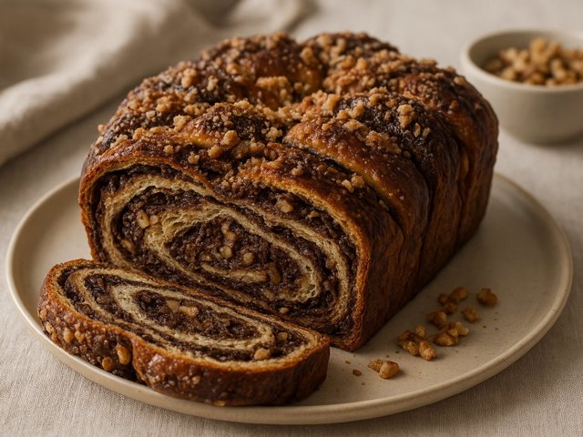 Chocolate-Walnut Babka