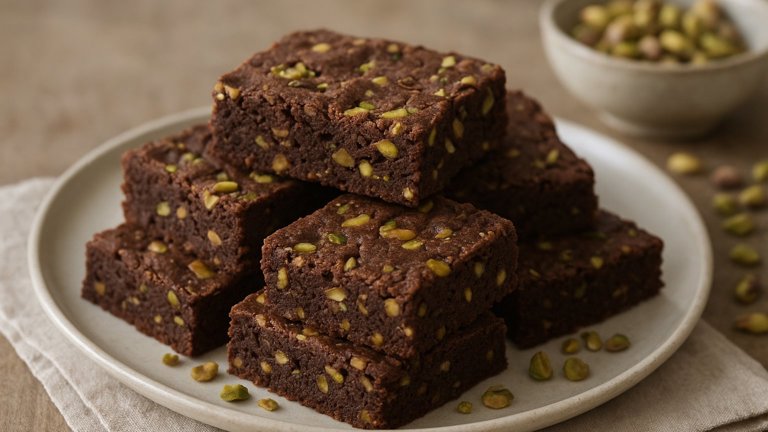 Chocolate-Pistachio Slice & Bakes