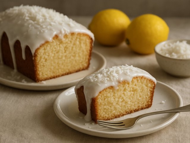 Church Lady Lemon Coconut Pound Cake