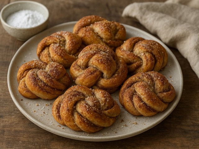Cinnamon And Hazelnut Knots