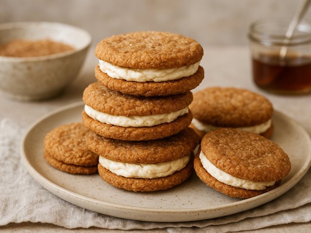 Cinnamon-Sugar Sandwiches With Fluffy Maple Filling